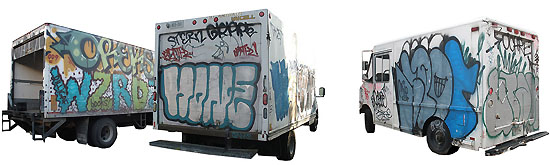 Trucks found in Toronto, Canada (OREK, WZRDZ, HONE, SPOTER, and UTAH)