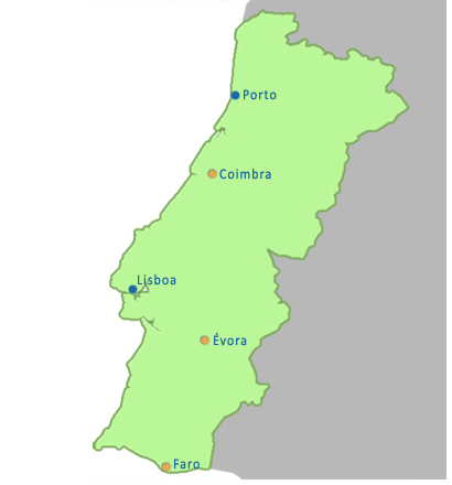 Map of Portugal
